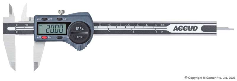 200mm Dual Scale Digital IP54 Caliper